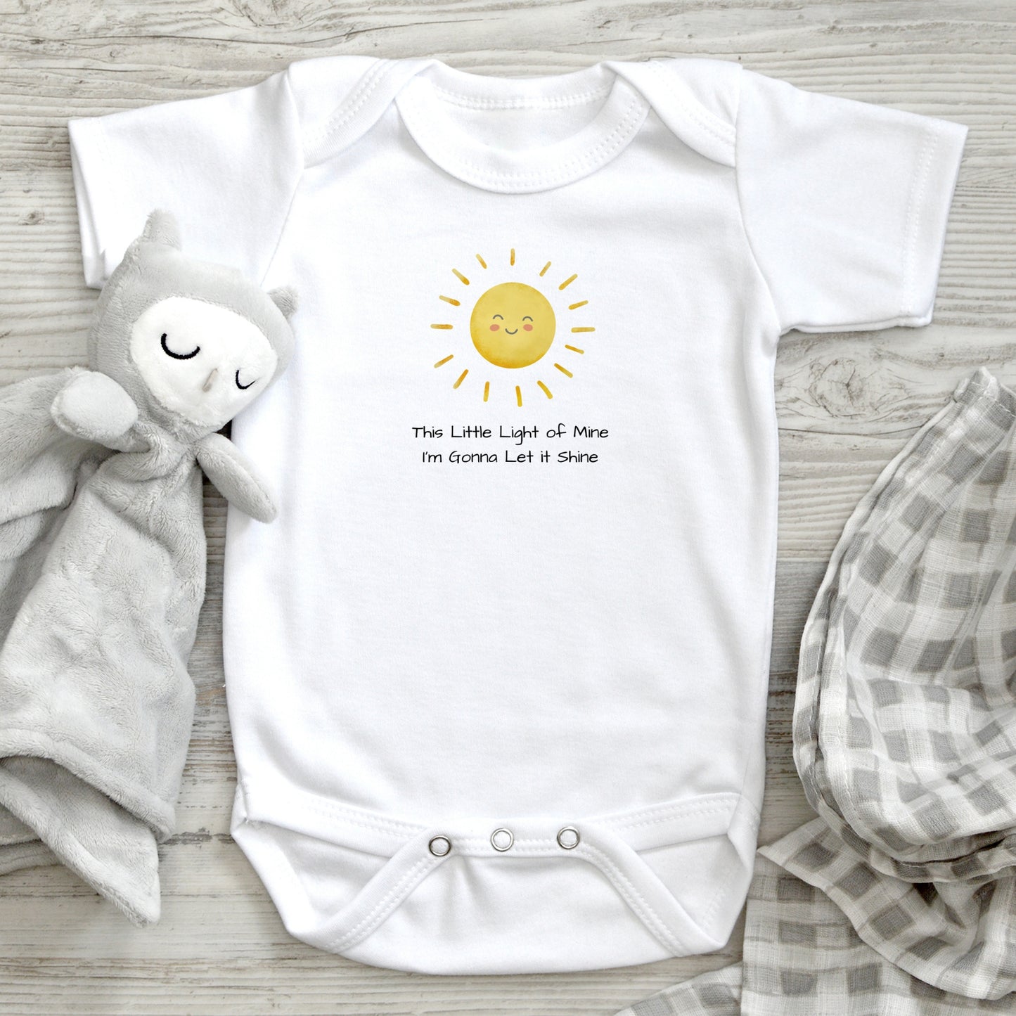 This Little Light Baby Short Sleeve Bodysuit