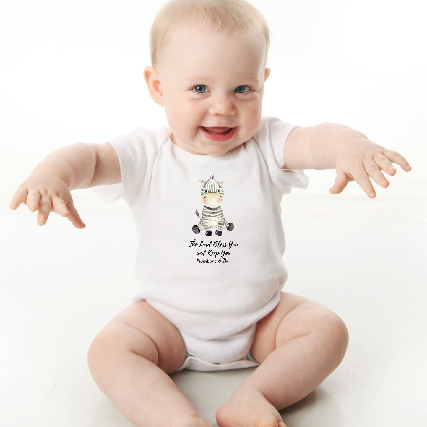 The Lord Bless You Baby Short Sleeve Bodysuit