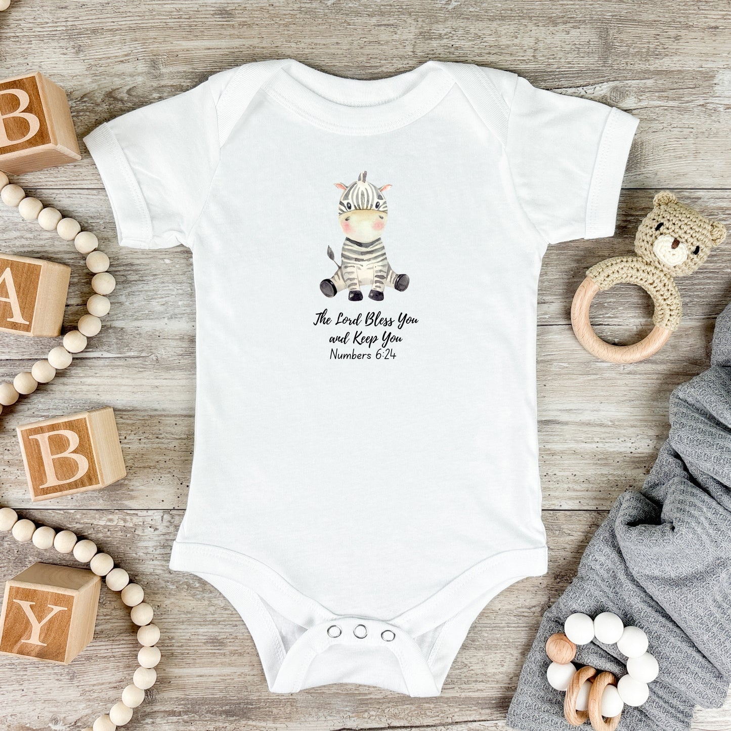 The Lord Bless You Baby Short Sleeve Bodysuit