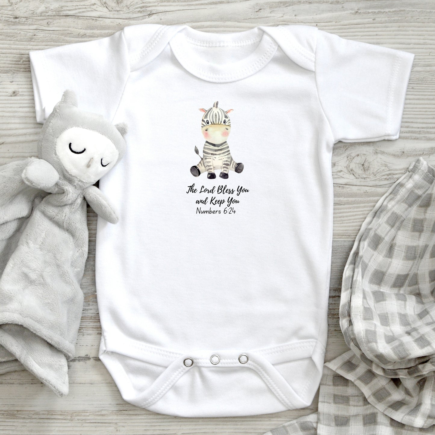 The Lord Bless You Baby Short Sleeve Bodysuit