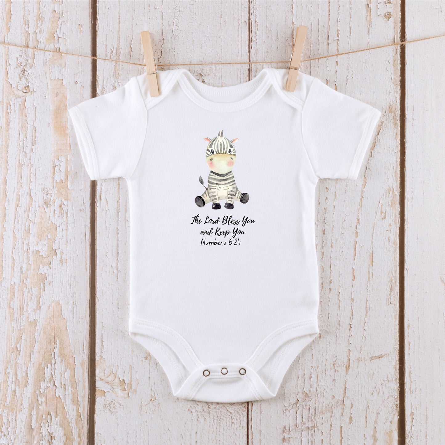 The Lord Bless You Baby Short Sleeve Bodysuit