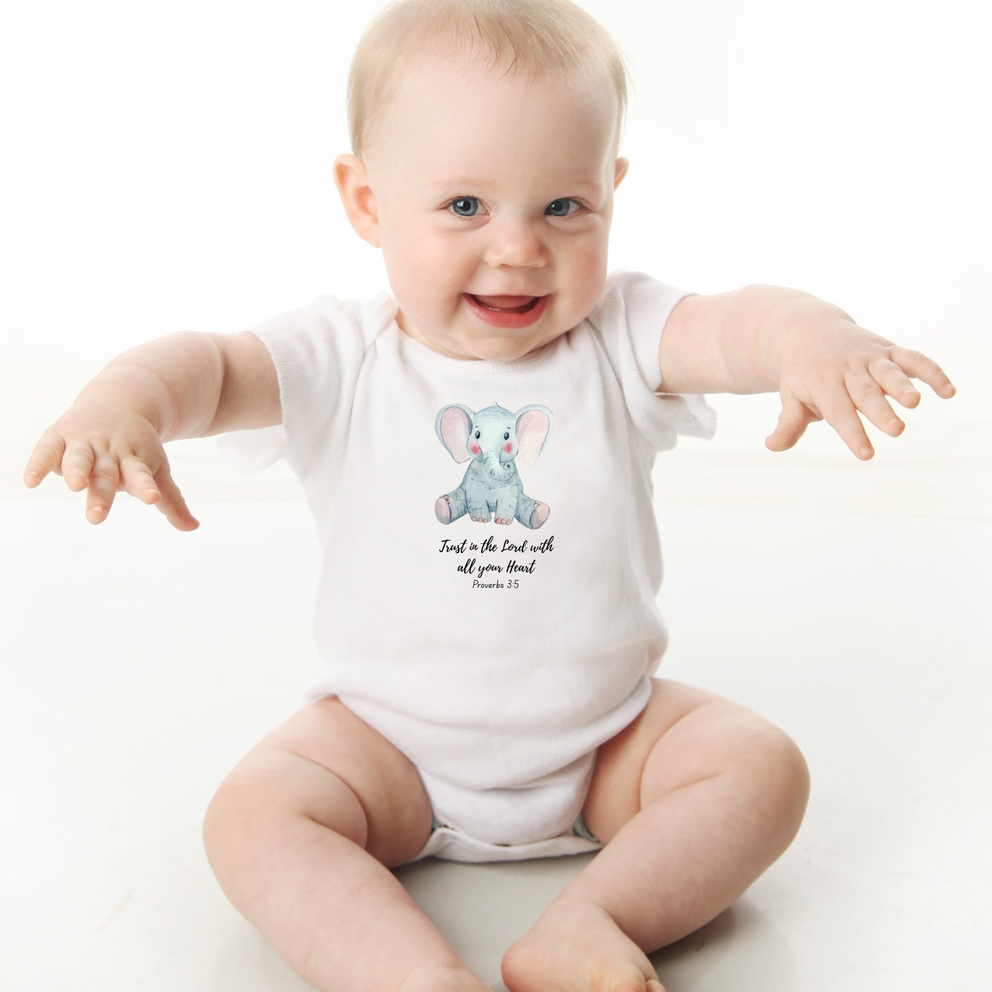 Trust in the Lord Baby Short Sleeve Bodysuit