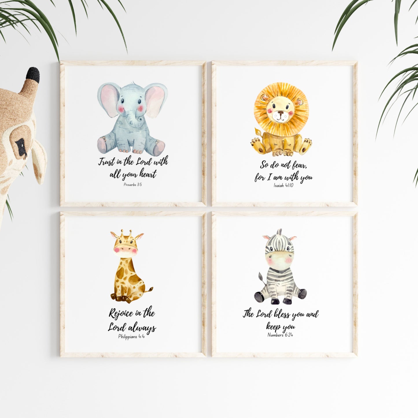 Noah's Ark Scripture Nursery Prints