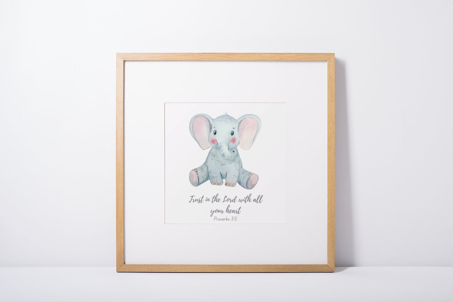 Christian Baby Shower Gift | Scripture Baby Gift | Christian Digital Nursery Art | Baby Animals | Jungle | Bible Verses