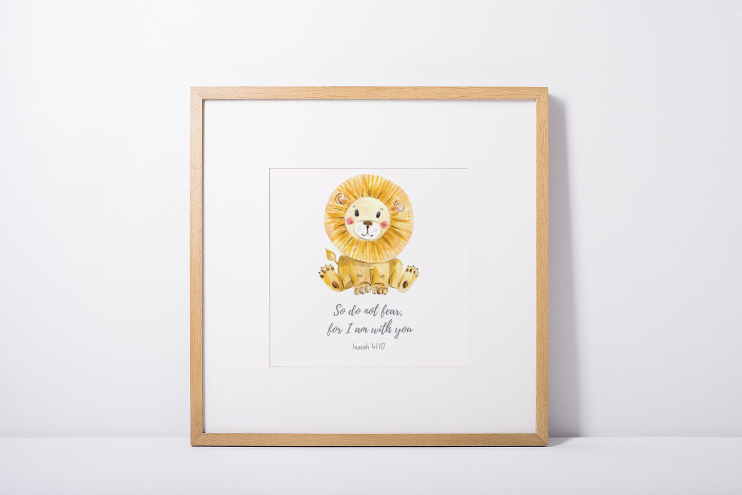 Christian Baby Shower Gift | Scripture Baby Gift | Christian Digital Nursery Art | Baby Animals | Jungle | Bible Verses