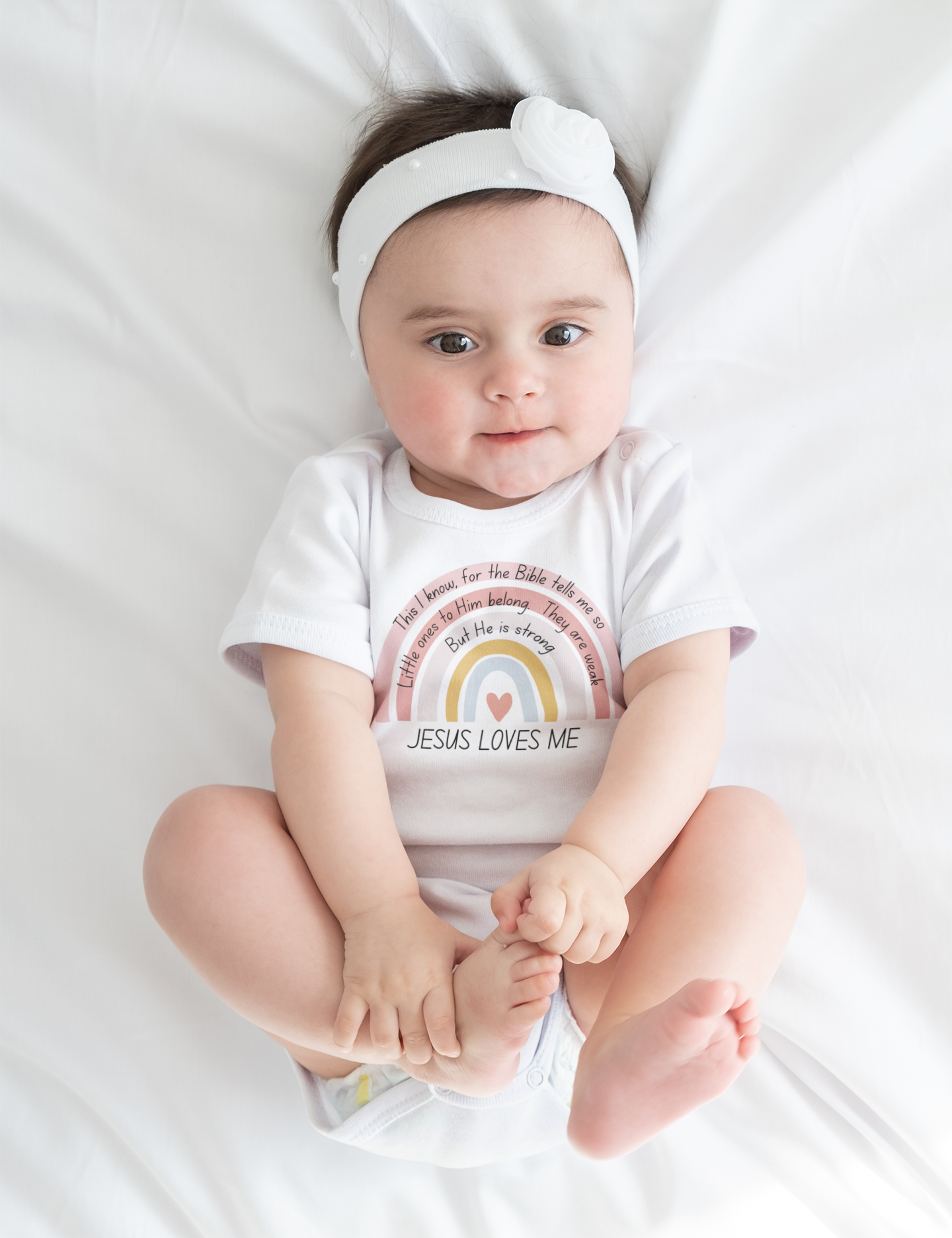 jesus loves me baby short sleeve onesie®