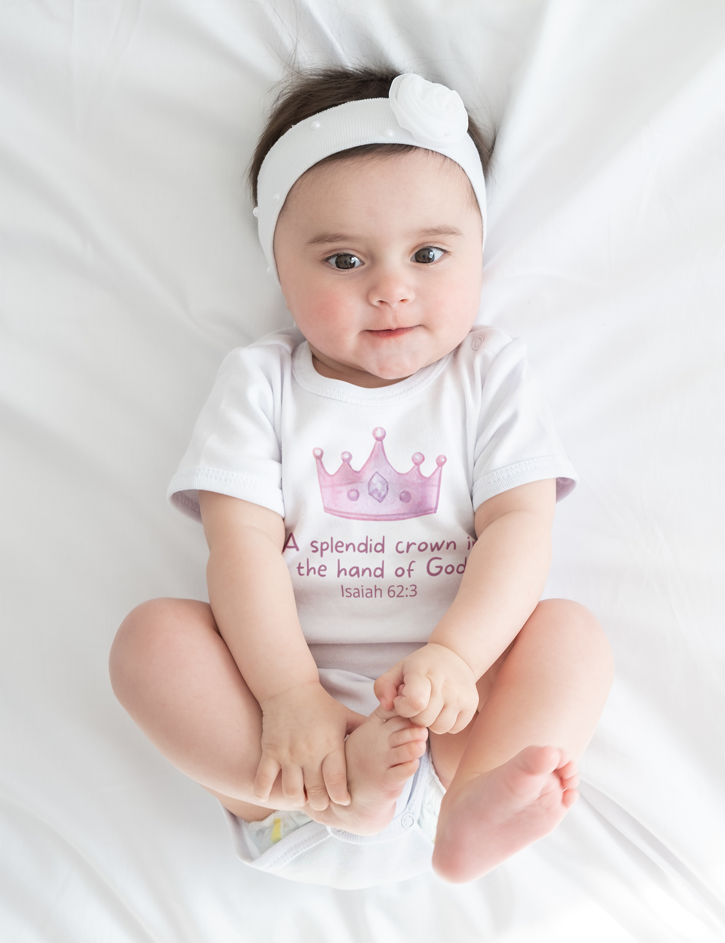 a splendid crown baby short sleeve onesie®