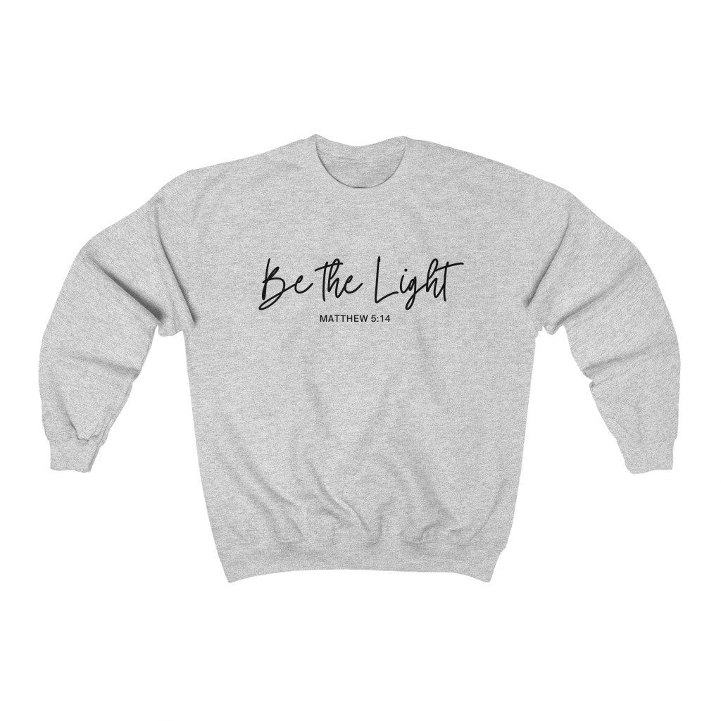 be the light crewneck sweatshirt - black print
