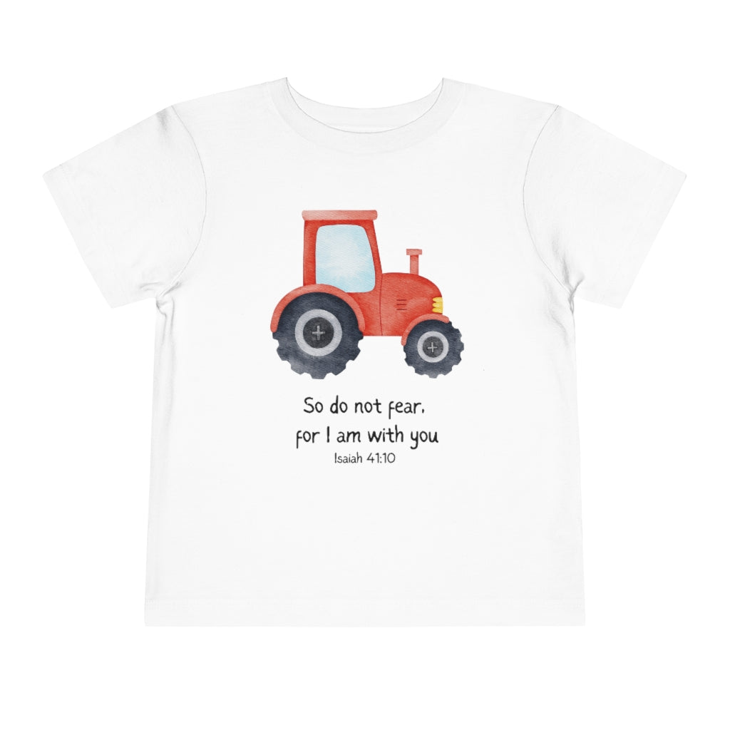 do not fear tractor toddler short sleeve tee