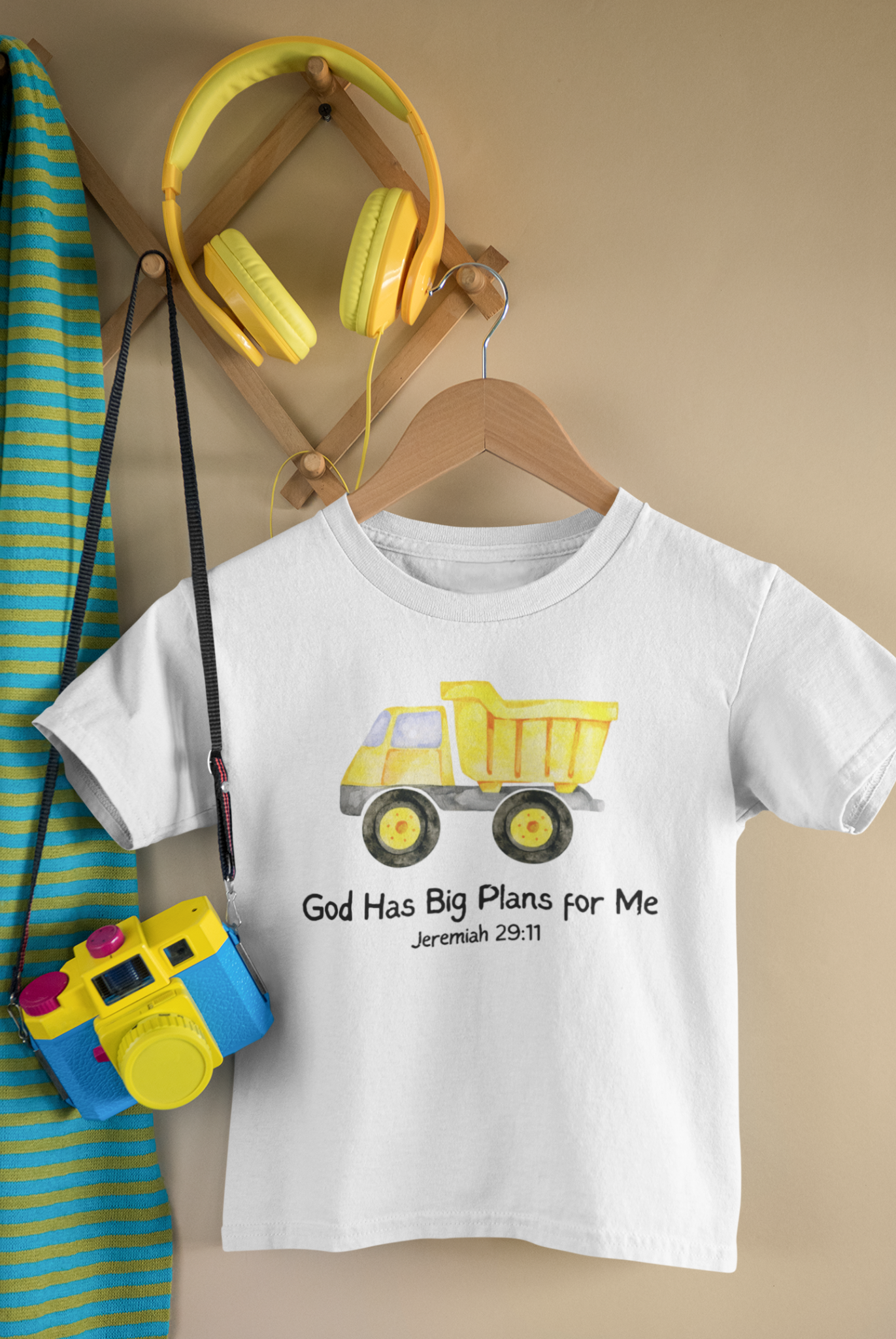 big plans truck toddler short sleeve tee