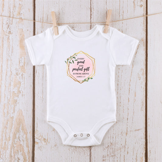 every good and perfect gift baby short sleeve onesie®
