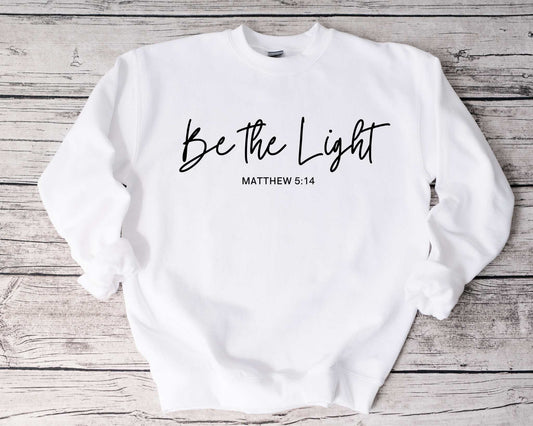 be the light crewneck sweatshirt - black print