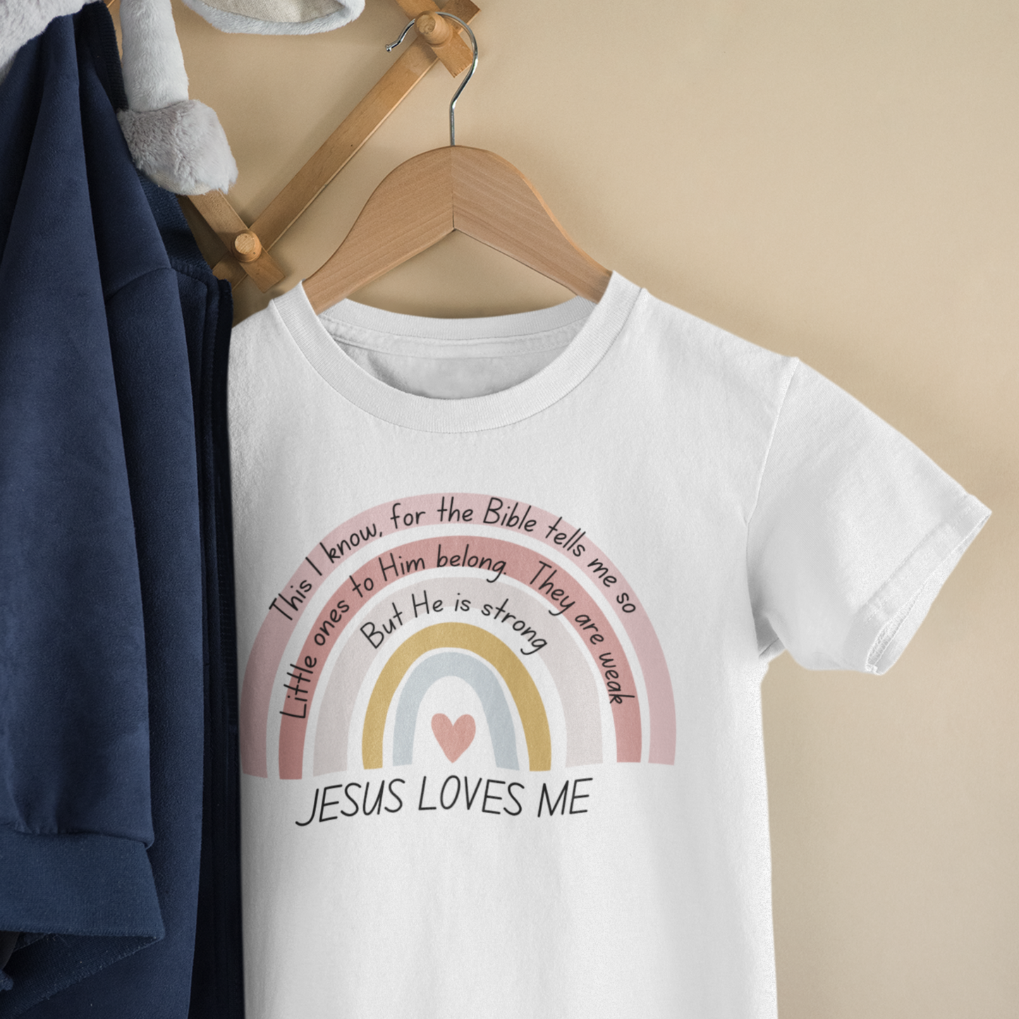 jesus loves me toddler short sleeve tee