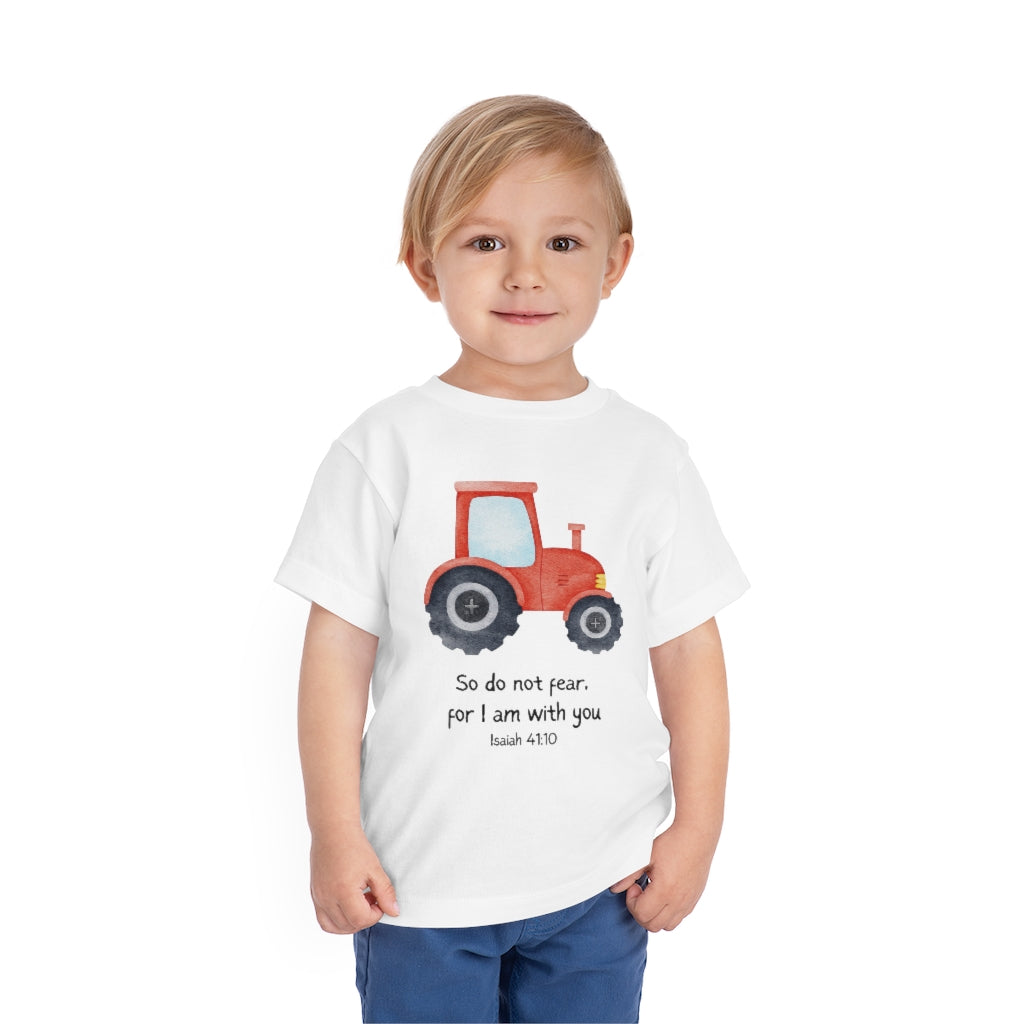 do not fear tractor toddler short sleeve tee