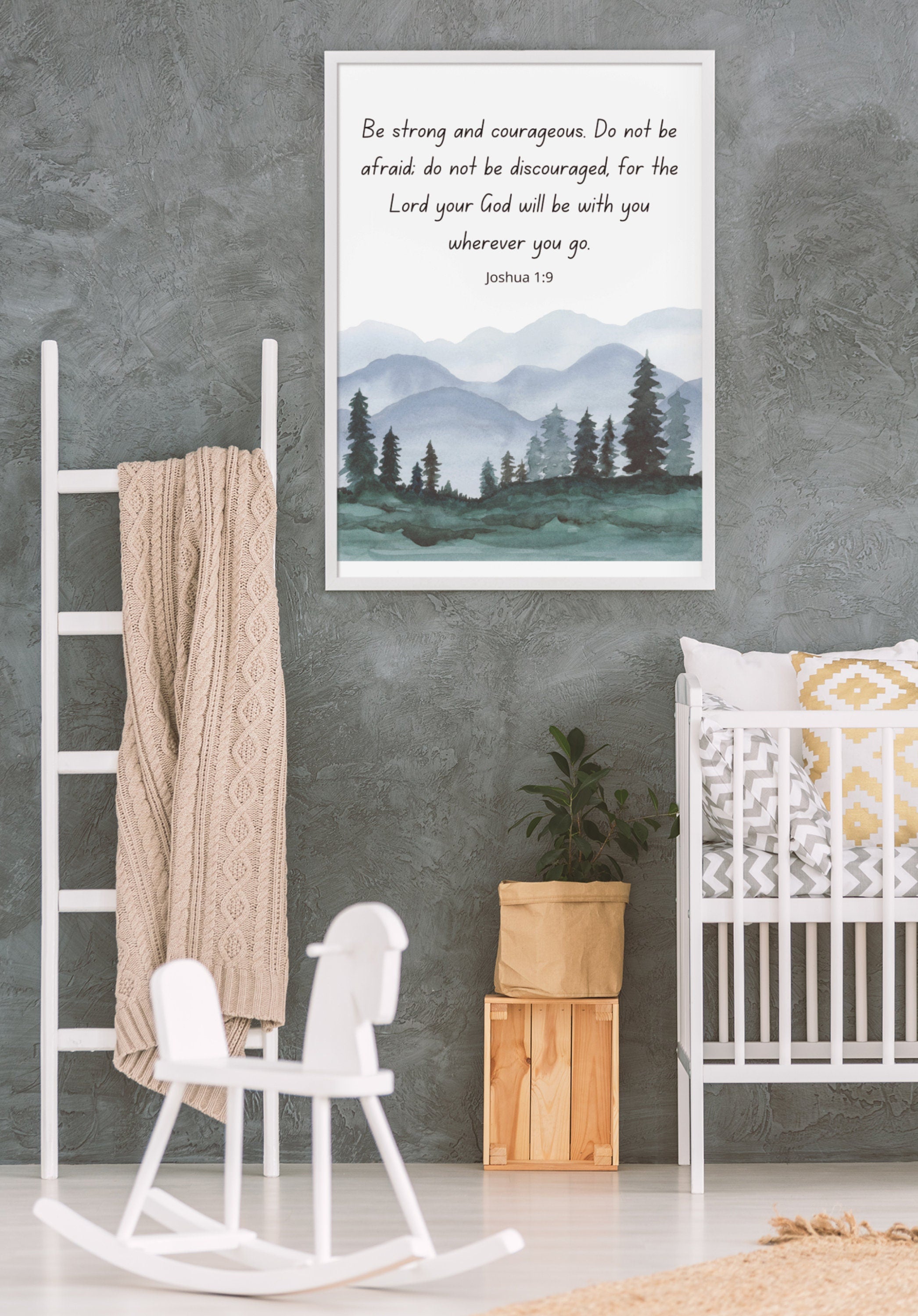 Christian nursery best sale wall art